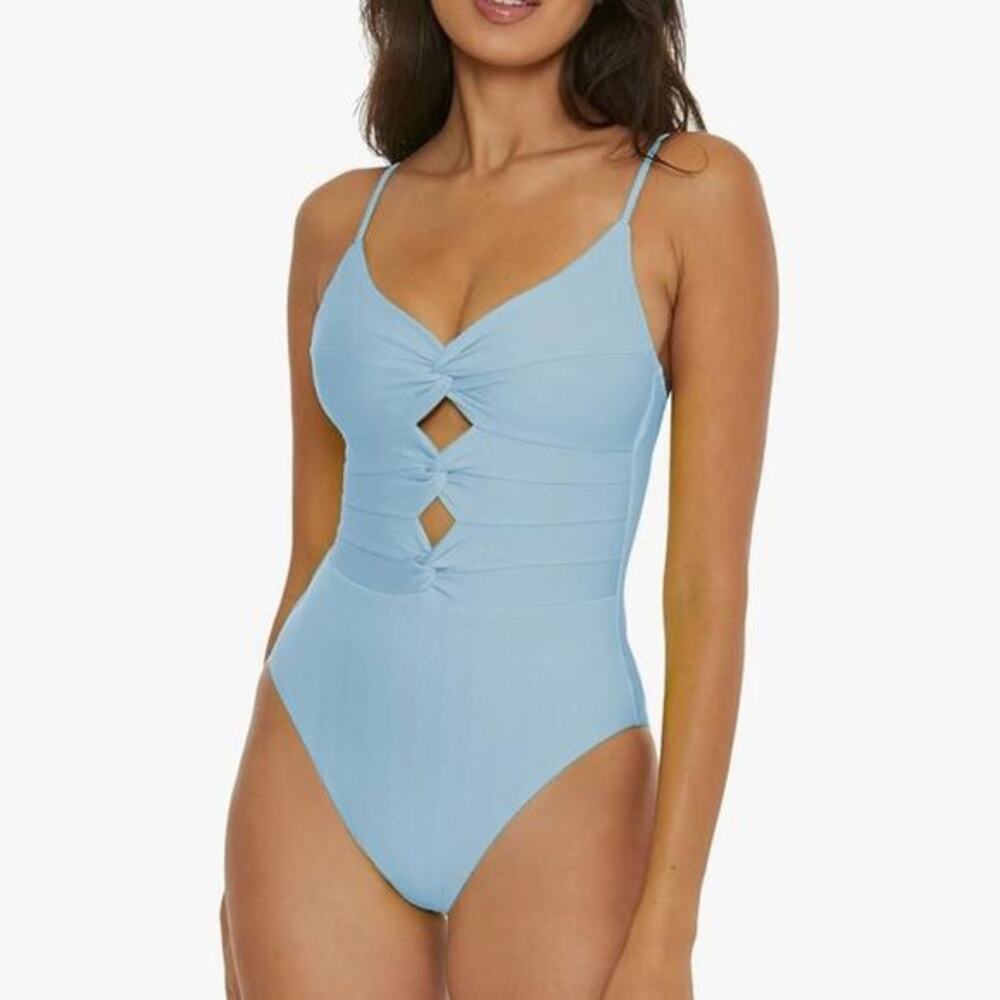 BECCA NWT Prima Twist One Piece Swimsuit M